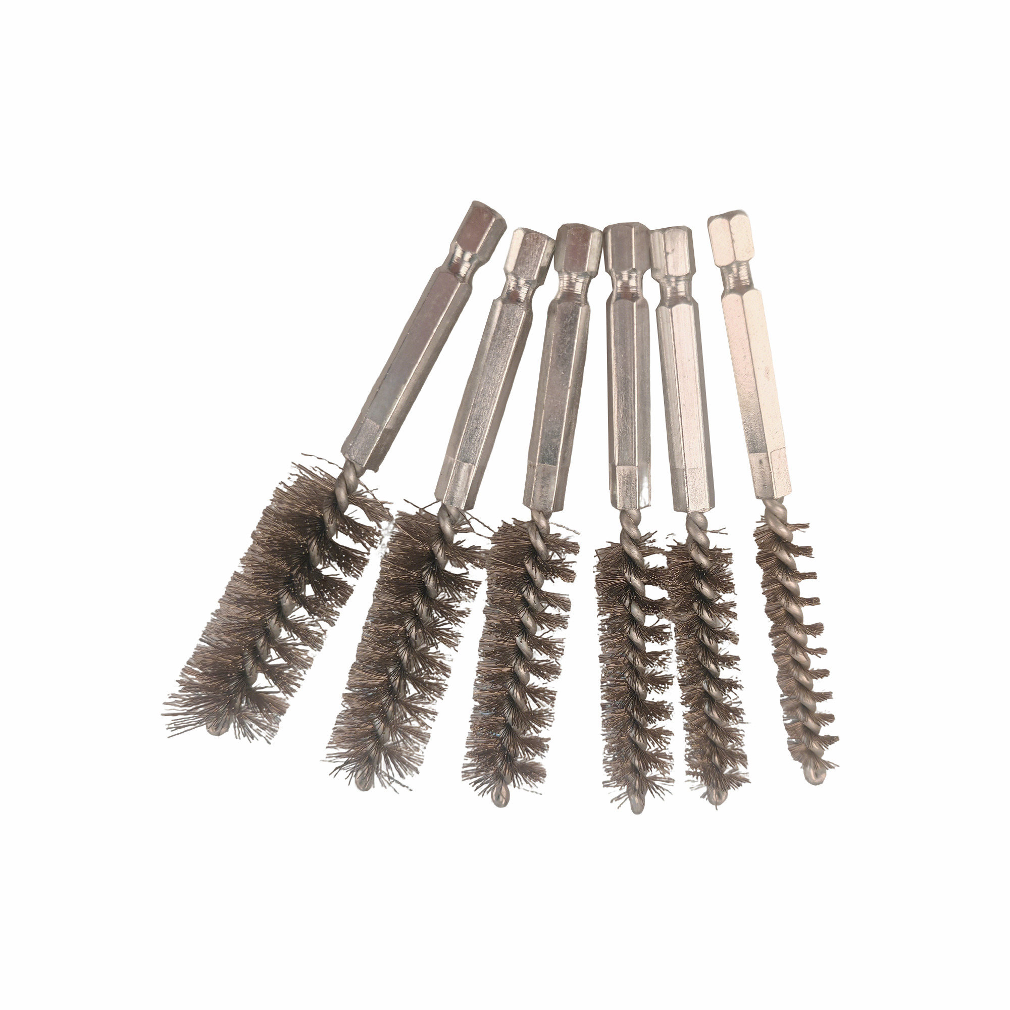 Klutch Stainless Steel Bore Brushes, 6 Pcs.